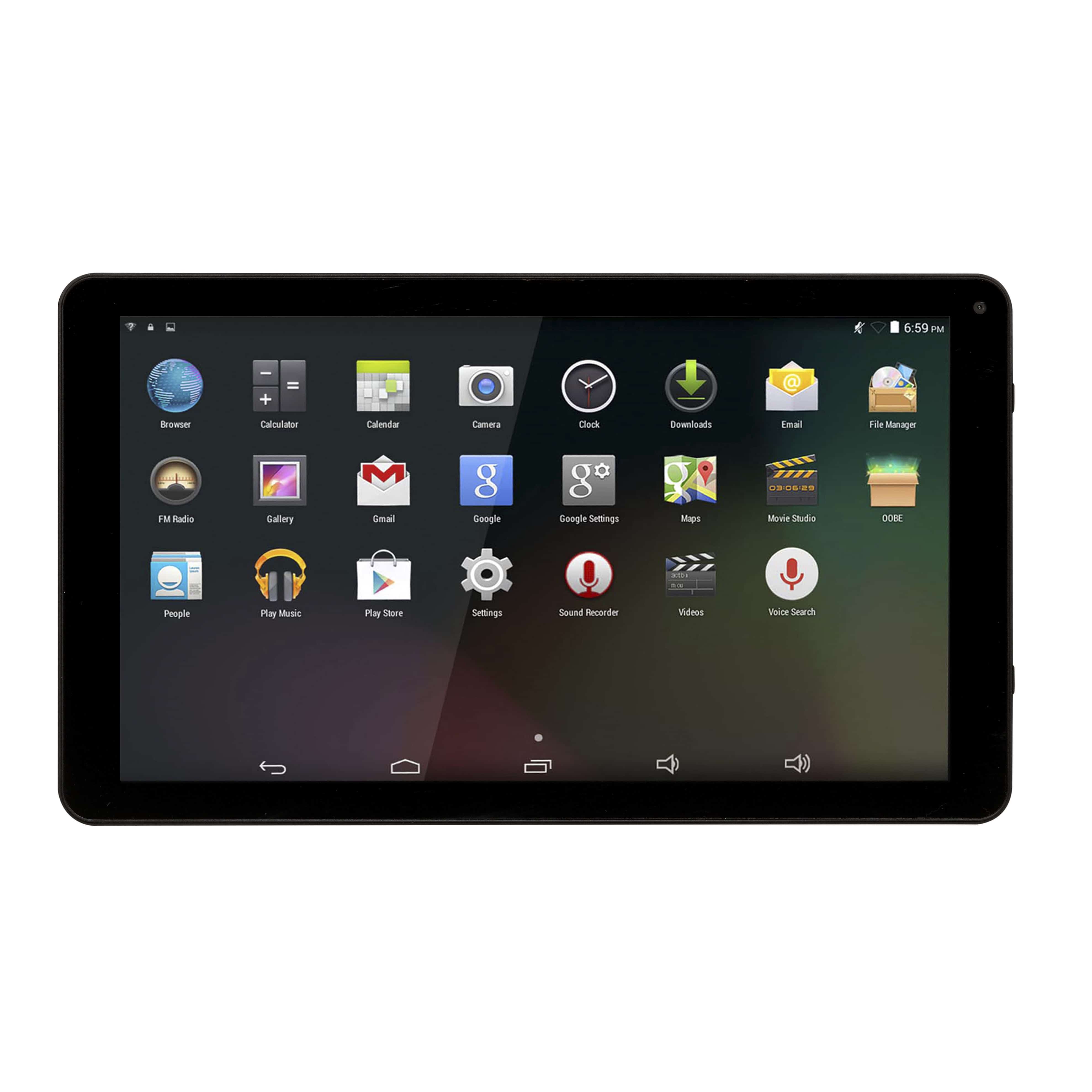 Android Tablet Wi-Fi, 10,1 Zoll, 8 GB, TAQ-10252, schwarz