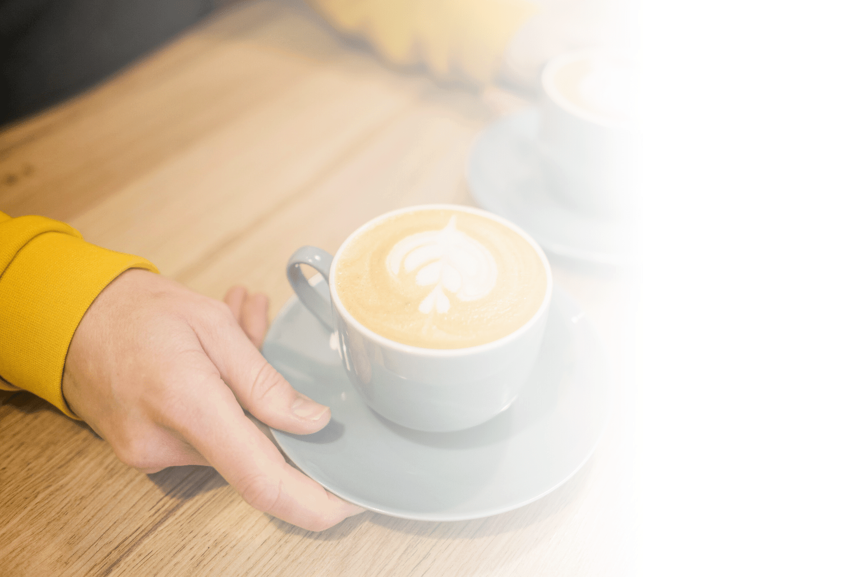 Das Bild zeigt eine Kaffee Tasse und symbolisiert Kaffee und Tee Flatrates für Mitarbeiter