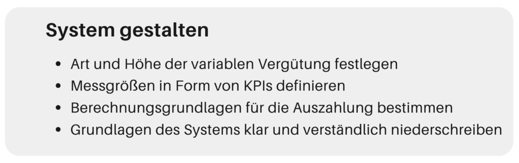 System gestalten